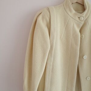 Vintage Casual Corner Cropped Wool Trench